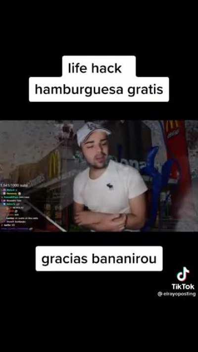 5 likes y voy a un mac Donalds a hacerlo (lo grabo)