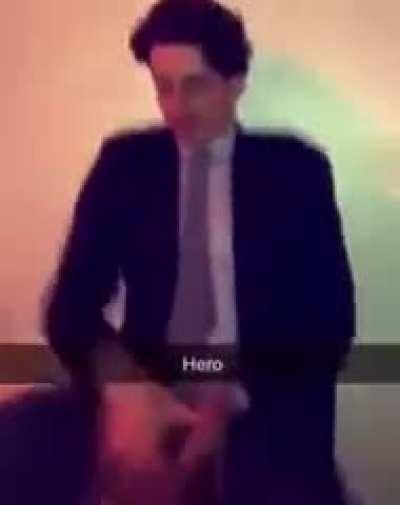 He did it[True hero]