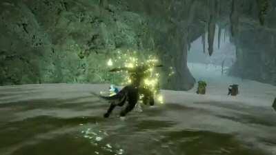 Palamute Riding through the Flooded Forest.