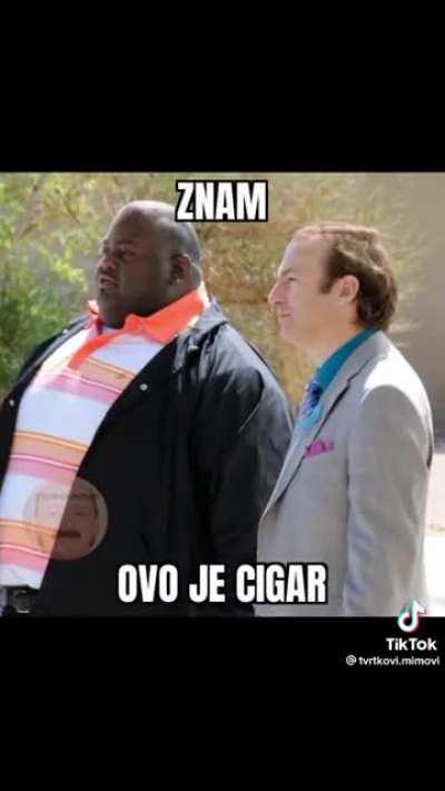 ovo je cigar (s tiktoka, objavio @tvrtkovi.mimovi)