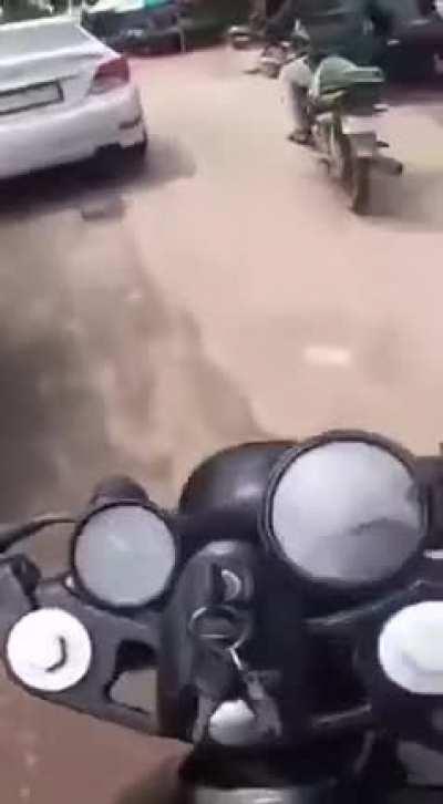 WCGW driving on an Indian road.