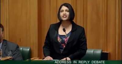 Newly elected MP Priyanca Radhakrishnan speaks Malayalam in the NZ Parliament