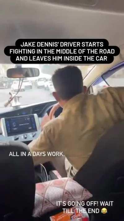 Formula E driver Jake Dennis getting the authentic endian road experience