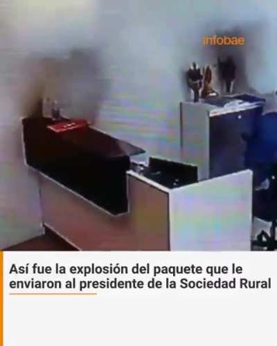 As&iacute; fue la explosi&oacute;n del paquete que le enviaron al presidente de la Sociedad Rural