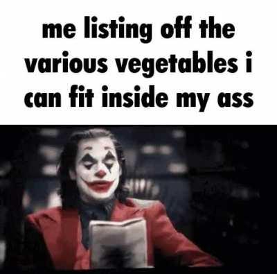 number 1. carrot, number 2. eggplant, number 3. handful of peas, number 4. tomato,