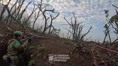 [subtitled] Azov SSO 3rd Separate Assault Brigade offensive operations. Every meter of land is being liberated through extraordinary efforts