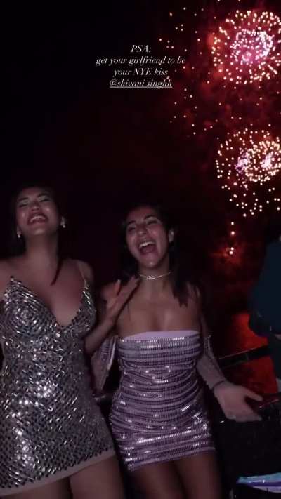 Sharing a kiss with the pretty lady Shivani