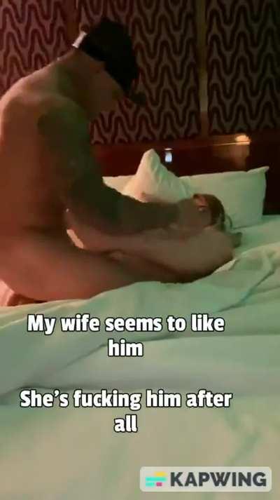 He's the Alpha gym type and a douche asshole but my wife wants to fuck him.. at least he's getting pussy 😓