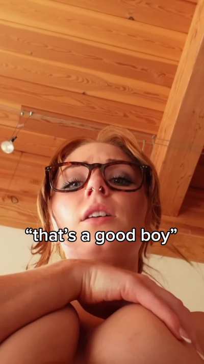 I'm your wife's assistant, so its my job to take care of you while shes out of town....