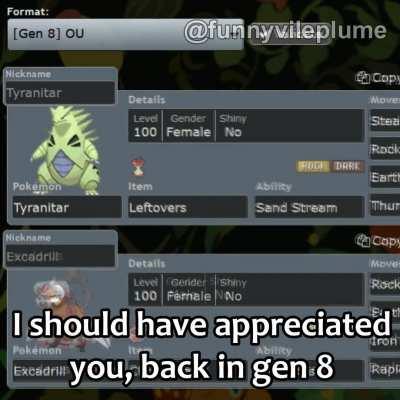 Exca come (Pokémon) Home, performed by Tyranitar