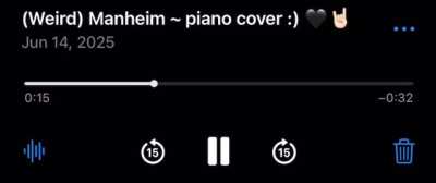 I learned how to play (Weird) Manheim 🎹