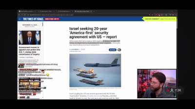 Vaush on stream today sharing some, uhhh, strong opinions on the state of Israel, its impact on the world, and how Americans/Democrats should feel/talk about it