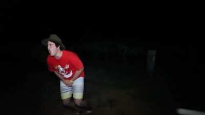 balls + potato canon = big pain