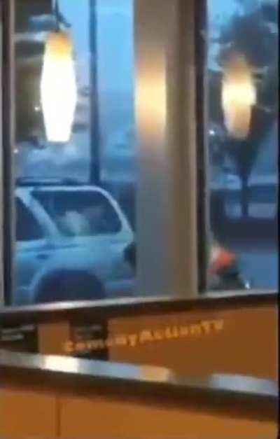 Angry man in vest creates quite the McScene