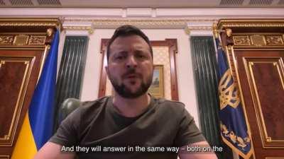 President Zelensky's Latest Address. 17/09/22. Duration 4m08. English Subtitles.