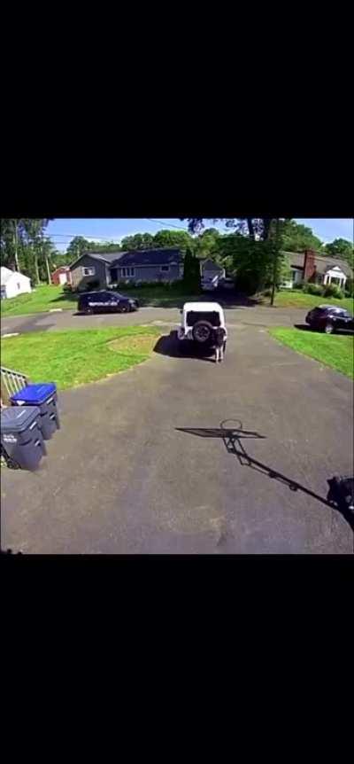 Black Kid playing in his laneway hides from the police.