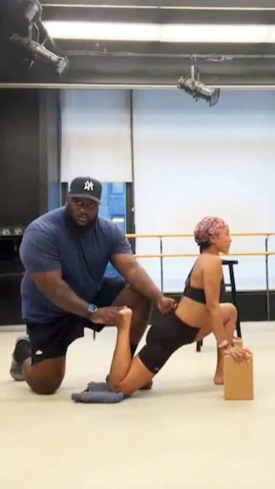 Taking stretching classes so she can throw them feet behind her head on Onlyfans for us... 