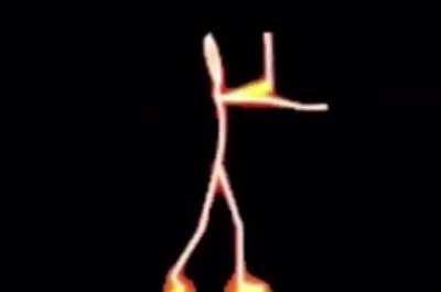 Rainbow Stick Figure Dance