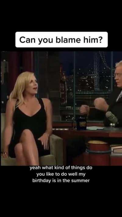 David Letterman might have just a bit overreacted with his compliments