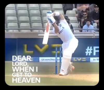 Look at that front foot movement - the best thing in the whole universe!