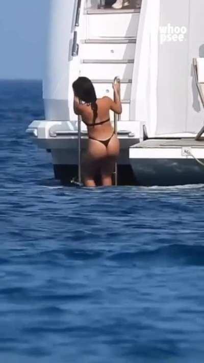 Georgina black bikini video 