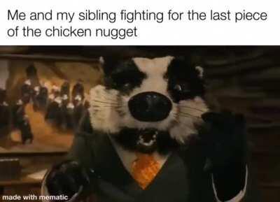 Then my dad just eats it.