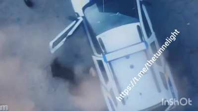 RU POV: Ukrainian police officer in territory temporarily occupied by UAF struck by Russian VOG.