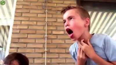 Kid chokes on gumball