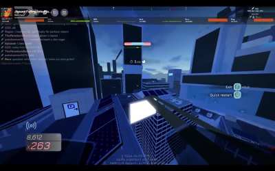 fun glass plat route (left side detour) | parkour reborn time trials