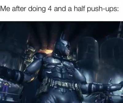 I might even reach the physique of Hugo Strange soon