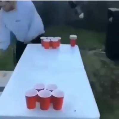 Beer pong surprise