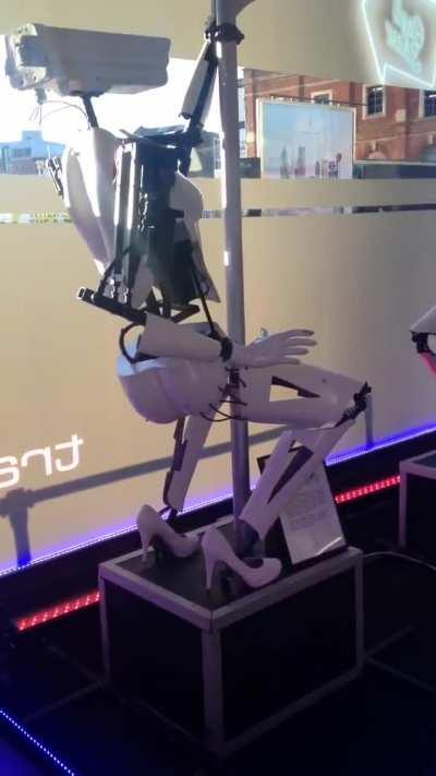 Slutty CCTV camera stripper