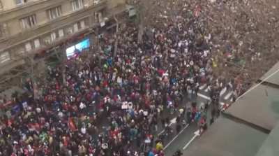 Over 700,000 people in Serbia, led by students, are protesting against corruption!