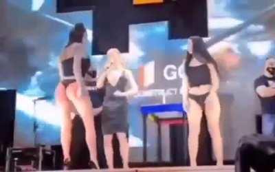Russian 'Booty Slapping' competition