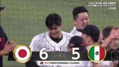 [Highlight] [highlight] Japanese TV call of walk off 2 run double vs Mexico