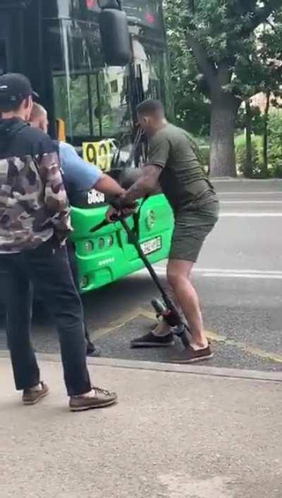 Karma for punching bus driver