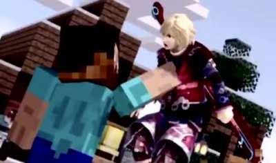 Steve in smash means that stuff like this is now possible