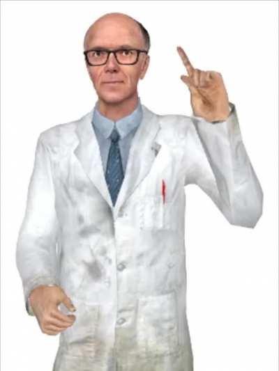 Dr. Kleiner talks about headcrabs