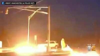 How not to pull down an electrical wire (reuploaded)