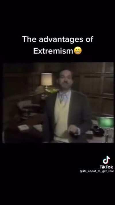 The Extremist training should have been done by John Cleese.
