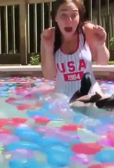HMC while i jump into this pool with a duck