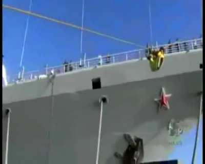 Aircraft carrier Kiev, Flagship of Soviet Northern Fleet, never thought that it would end up as a circus prop in China