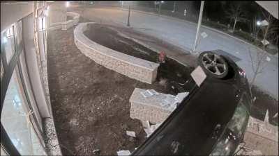 104 MPH Crash into Arlington Heights, IL Police station