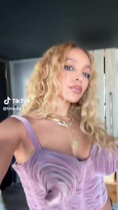Robe Be Gone! Tinashe Emerges in a Stunning Cone Corset Top!