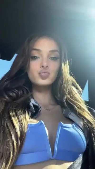 She loves to flaunt.