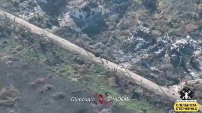 Direct hit by FPV drone 