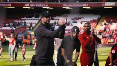 [Source: Anfield Wrap] I watched it on Twitter .That was so emotional so wanted to share it with you guys.