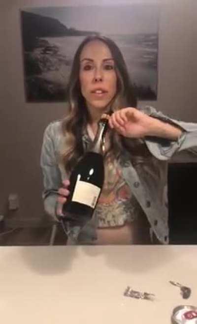 to open the bottle