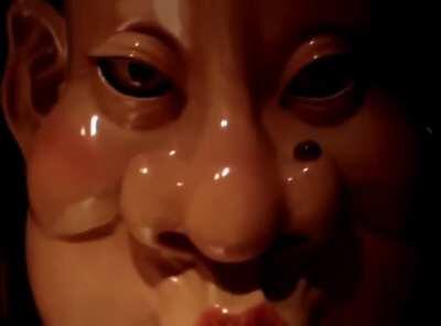 A bathroom in a Japanese bar