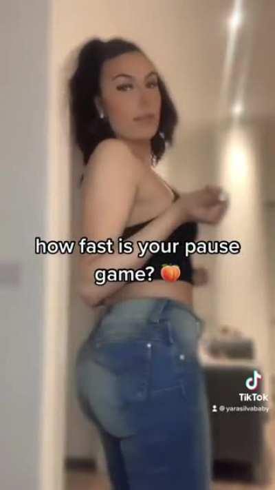 @yarasilvababy pause challenge 🍑, jiggly 🍒